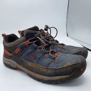 Keen Targhee Kids Size 6 Blue Waterproof Shoes Hiking Camping Outdoors Athletic